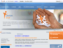 Tablet Screenshot of lymfomhelp.cz